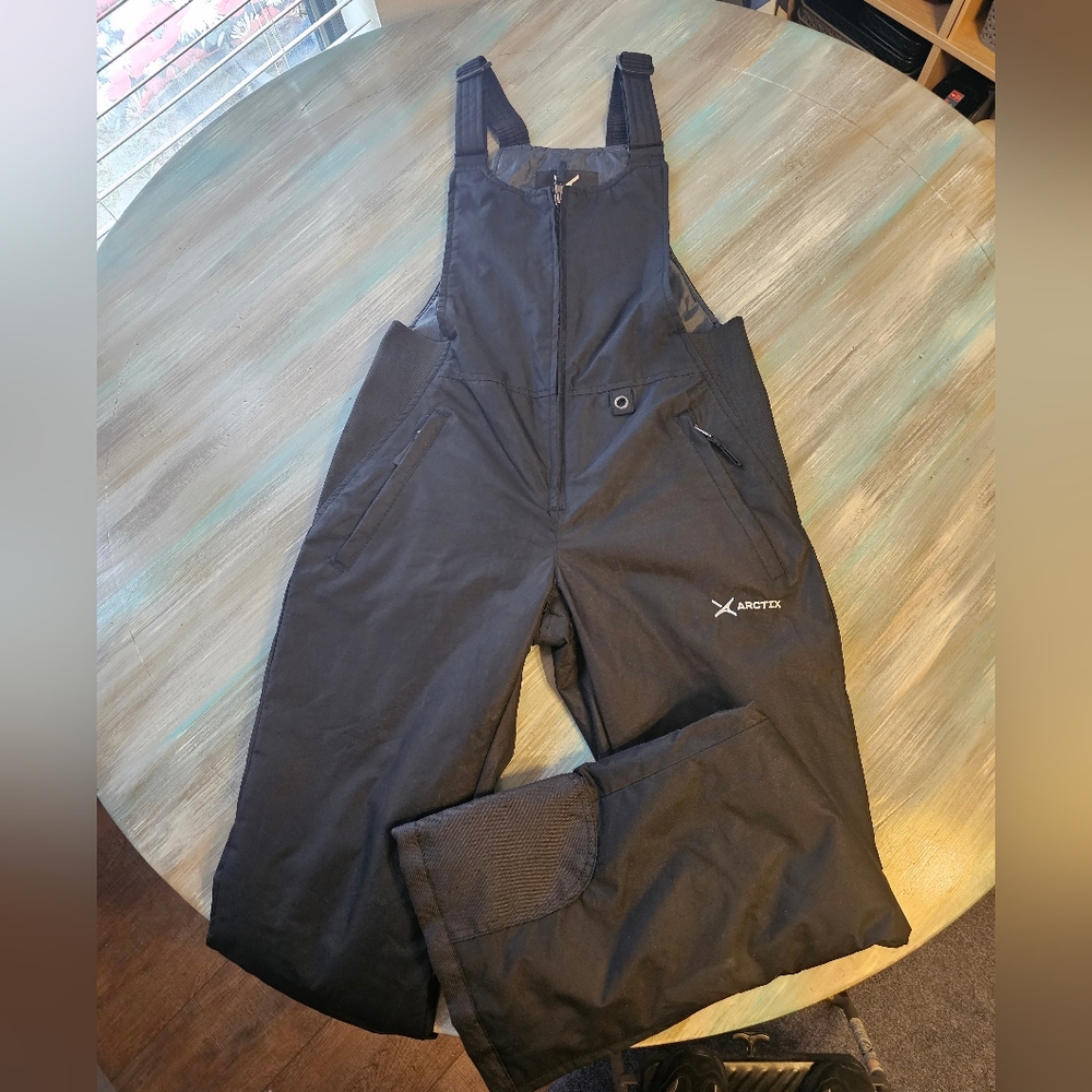 WOMEN'S Arctix Essential Black Insulated Snow Bib Overalls (Small)(31L)☃️ - Picture 3 of 16